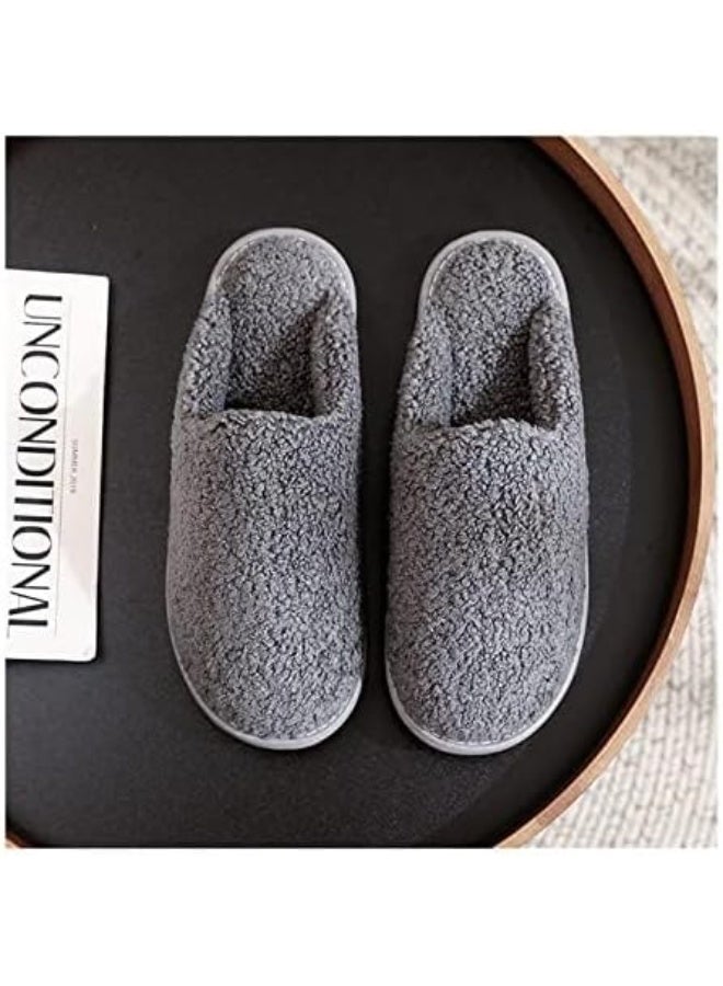 حذاء المنزل رغوة الذاكرة حذاء إصبع القدم المغلقة الدافئة في الهواء الطلق مريحة المنزل الأحذية للرجال والنساء (اللون: 3، الحجم: 45-46) - Image 5